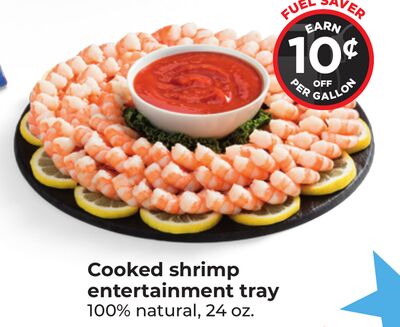 Cooked shrimp entertainment tray