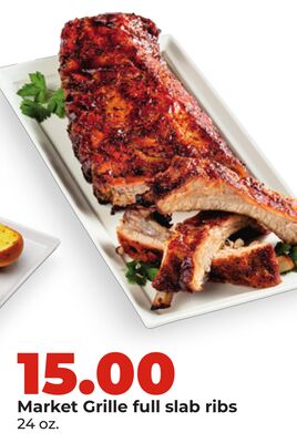 Market Grille full slab ribs