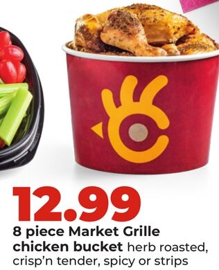 8 piece Market Grille chicken bucket