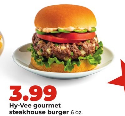 Hy-Vee gourmet steakhouse burger
