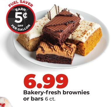 Bakery-fresh brownies or bars