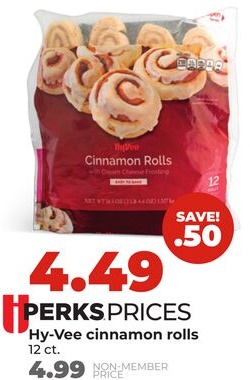 Hy-Vee cinnamon rolls