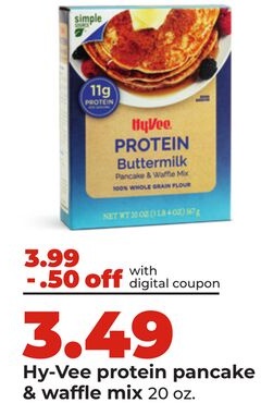 Hy-Vee protein pancake & waffle mix