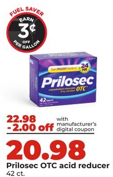 Prilosec OTC acid reducer