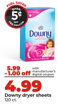 Downy dryer sheets