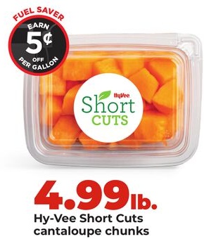 Hy-Vee Short Cuts cantaloupe chunks