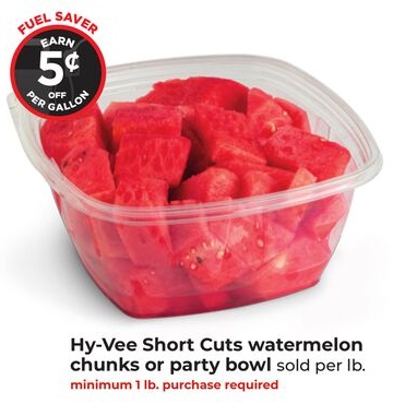 Hy-Vee Short Cuts watermelon chunks or party bowl