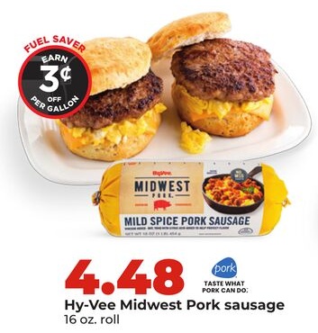 Hy-Vee Midwest Pork sausage