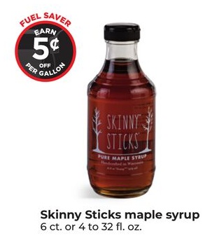 Skinny Sticks maple syrup