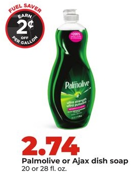 Palmolive or Ajax dish soap