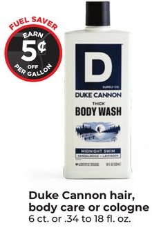 Duke Cannon hair, body care or cologne