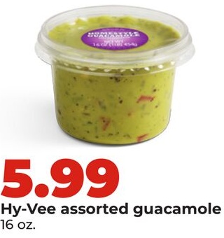 Hy-Vee assorted guacamole