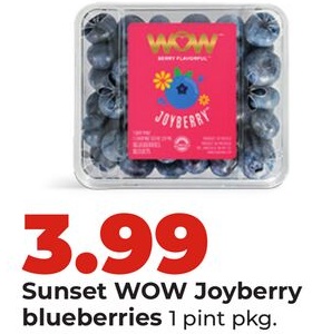 Sunset WOW Joyberry blueberries