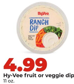 Hy-Vee fruit or veggie dip