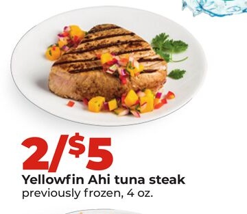 Yellowfin Ahi tuna steak