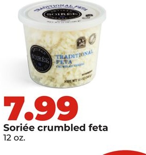 Soriée crumbled feta