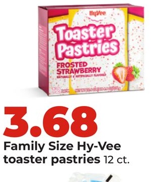 Family Size Hy-Vee toaster pastries
