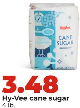 Hy-Vee cane sugar