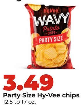 Party Size Hy-Vee chips