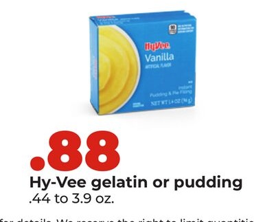 Hy-Vee gelatin or pudding