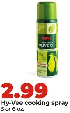 Hy-Vee cooking spray