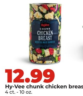Hy-Vee chunk chicken breast