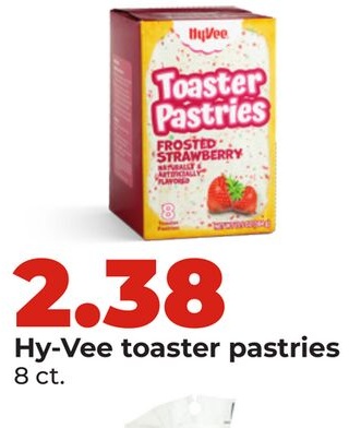 Hy-Vee toaster pastries