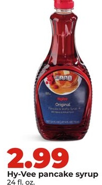 Hy-Vee pancake syrup