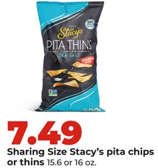 Sharing Size Stacy's pita chips or thins