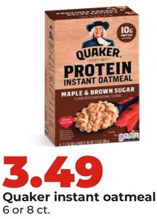 Quaker instant oatmeal