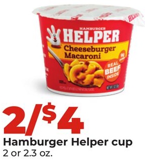 Hamburger Helper cup