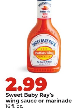 Sweet Baby Ray's wing sauce or marinade