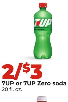 7UP or 7UP Zero soda