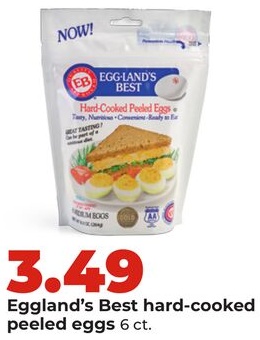 Eggland's Best hard-cooked peeled eggs
