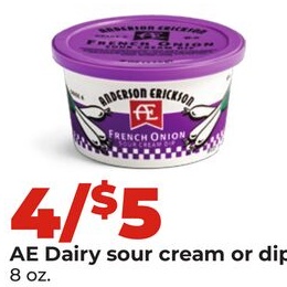AE Dairy sour cream or dip