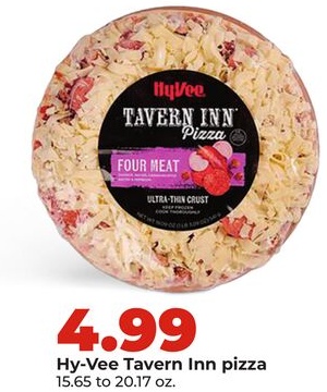 Hy-Vee Tavern Inn pizza