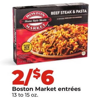 Boston Market entrées