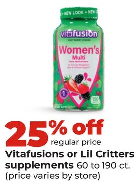 Vitafusions or Lil Critters supplements