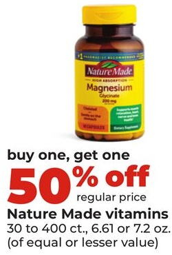 Nature Made vitamins