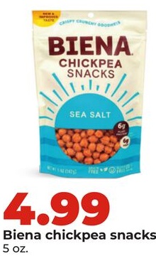Biena chickpea snacks