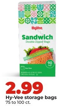 Hy-Vee storage bags