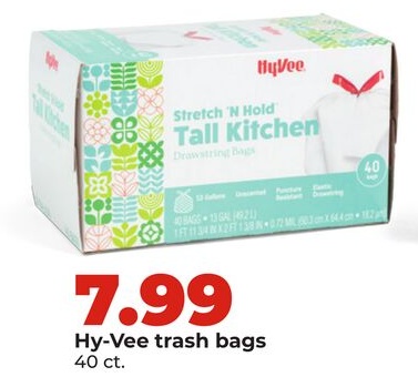 Hy-Vee trash bags