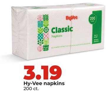 Hy-Vee napkins