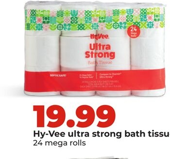 Hy-Vee ultra strong bath tissue