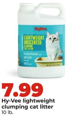 Hy-Vee lightweight clumping cat litter