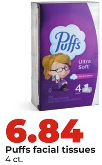 Puffs facial tissues