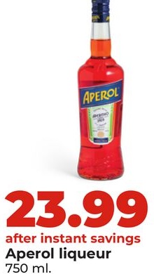 Aperol liqueur