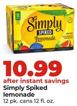 Simply Spiked lemonade