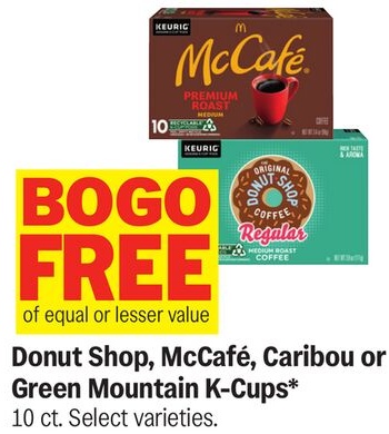 Donut Shop, McCafé, Caribou or Green Mountain K-Cups*