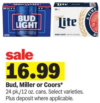 Bud, Miller or Coors*